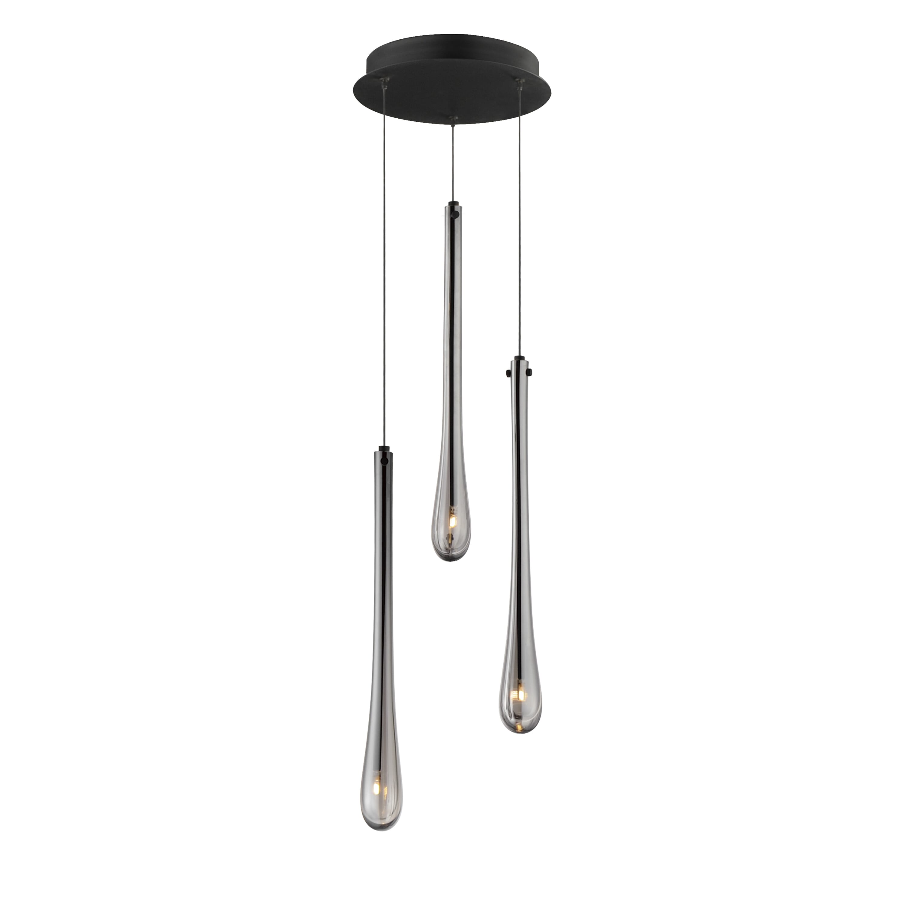 Black LED Pendant from the Stillo Collection