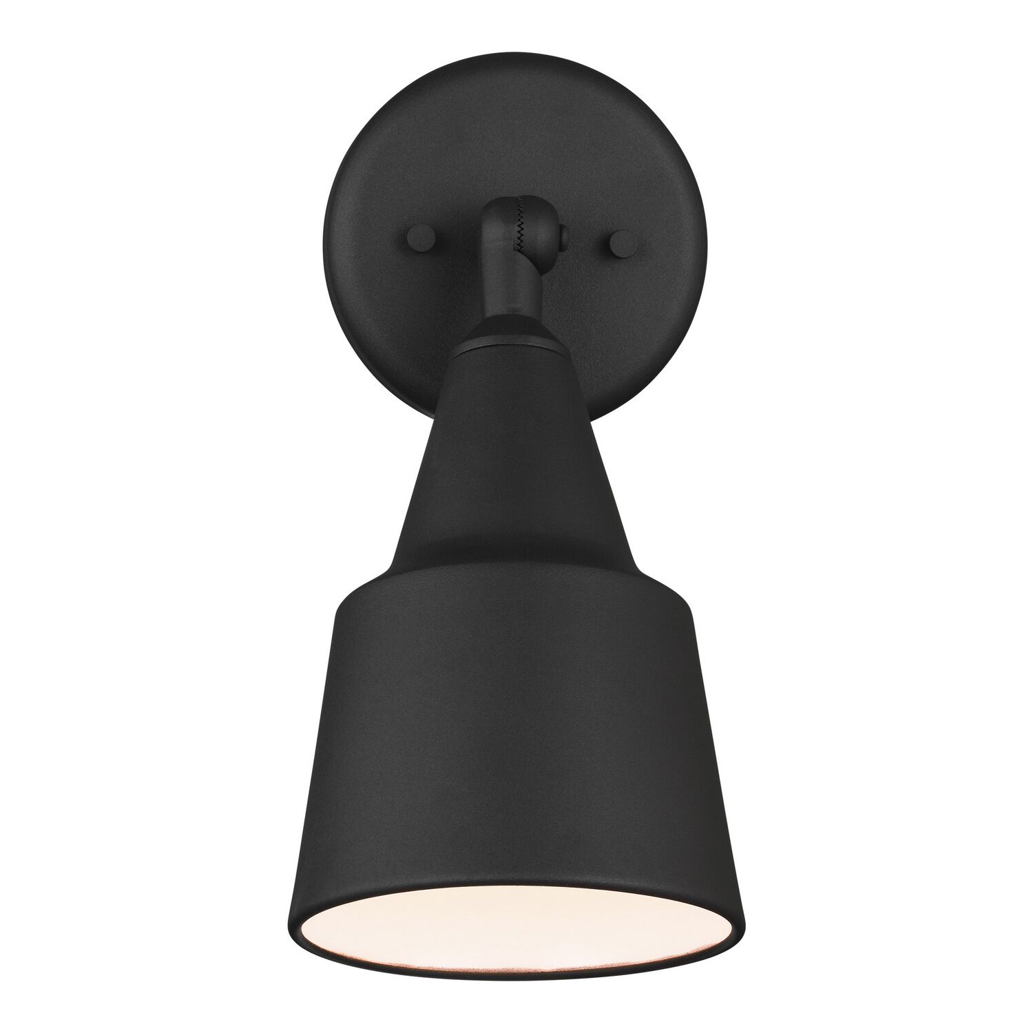 Black One Light Flood Light from the Flood Light Collection
