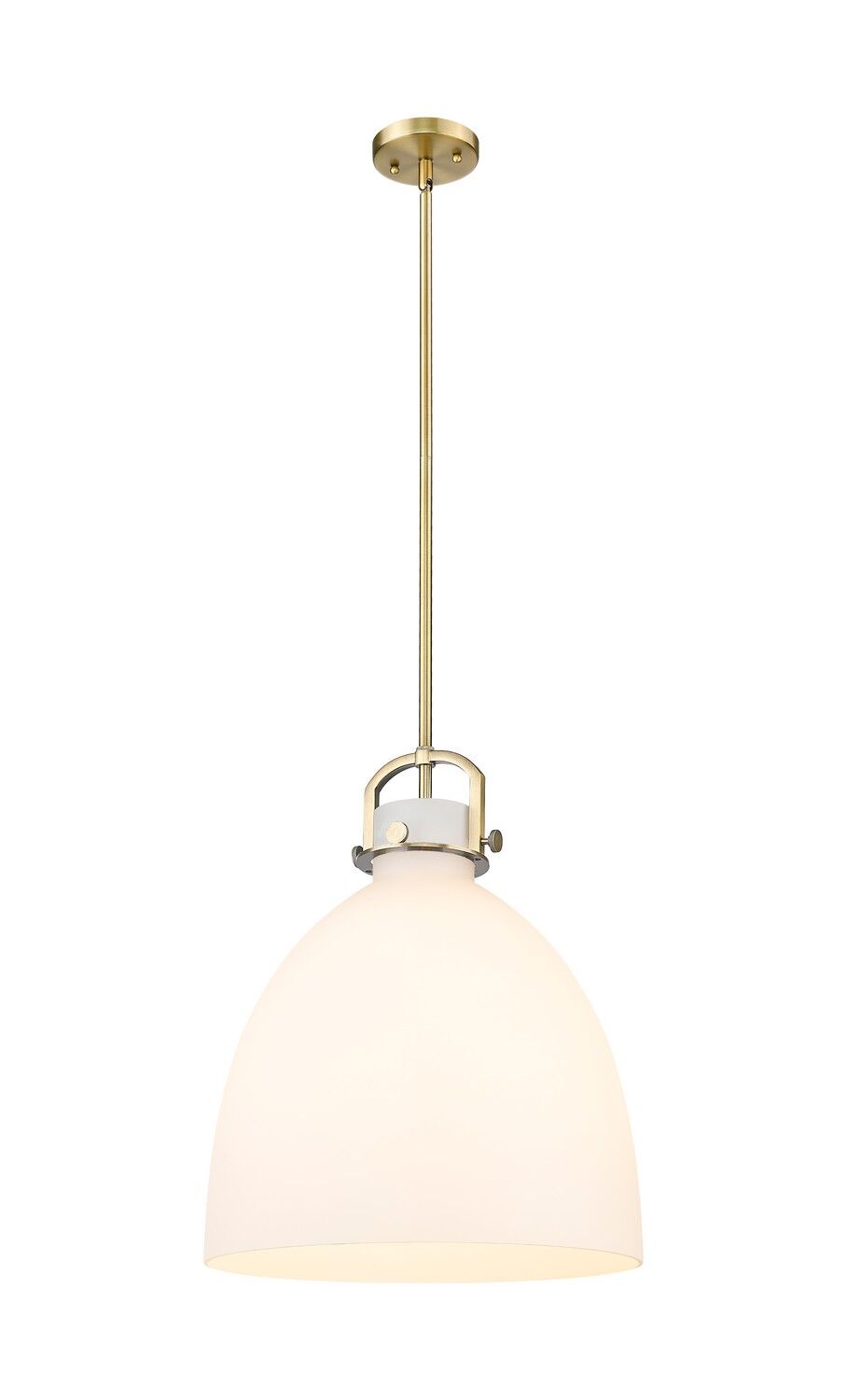 Brushed Brass Pendant from the Downtown Urban Collection