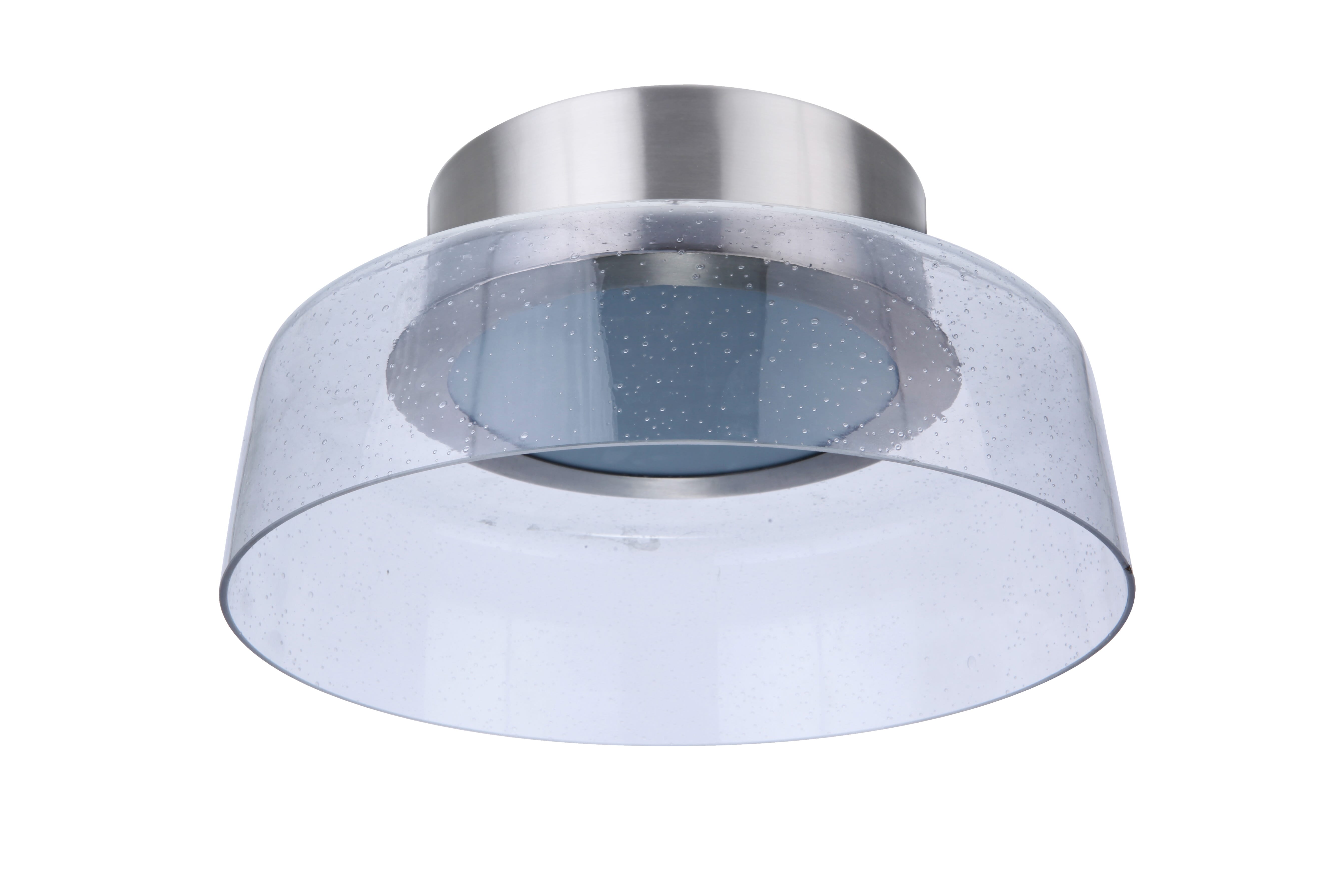 Brushed Polished Nickel LED Flushmount from the Centric Collection