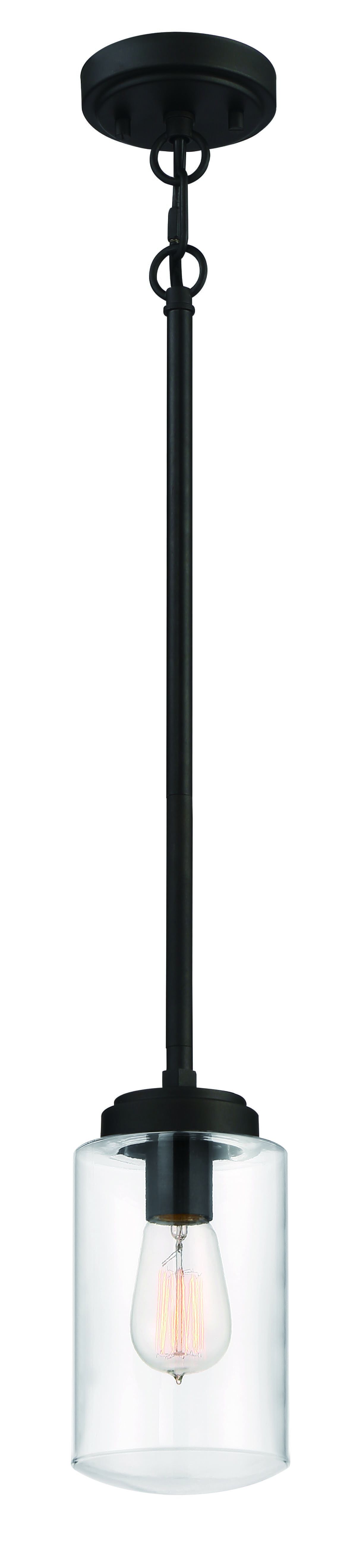 Espresso One Light Outdoor Pendant from the Crosspoint Collection