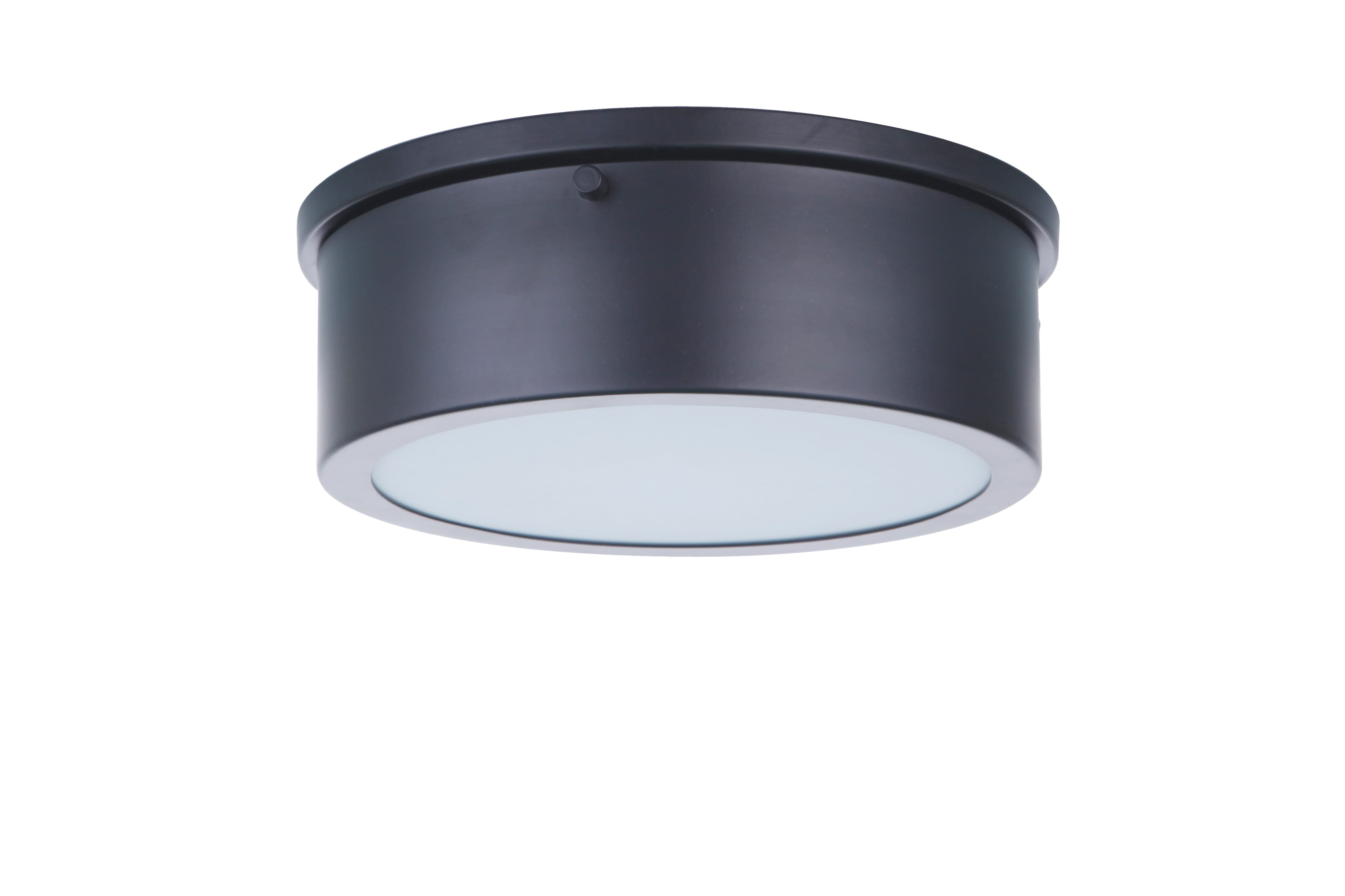 Flat Black LED Flushmount from the Fenn Collection