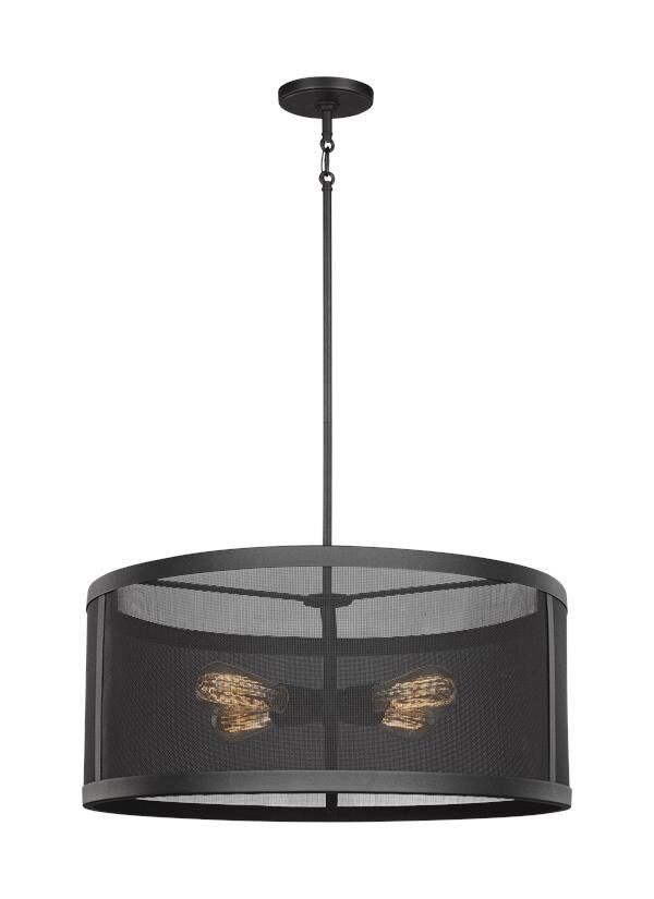 Gereon 4-Light Pendant in Black