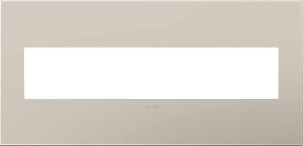 LeGrand adorne Greige 5 Opening Wall Plate