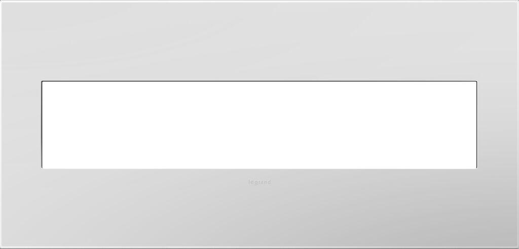 LeGrand adorne Powder White 5 Opening Wall Plate
