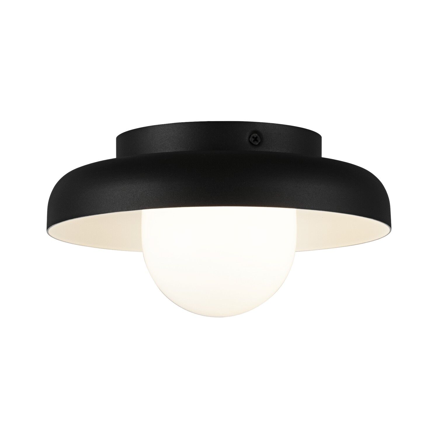 Matte Black LED Ceiling Mount from the Creston Collection