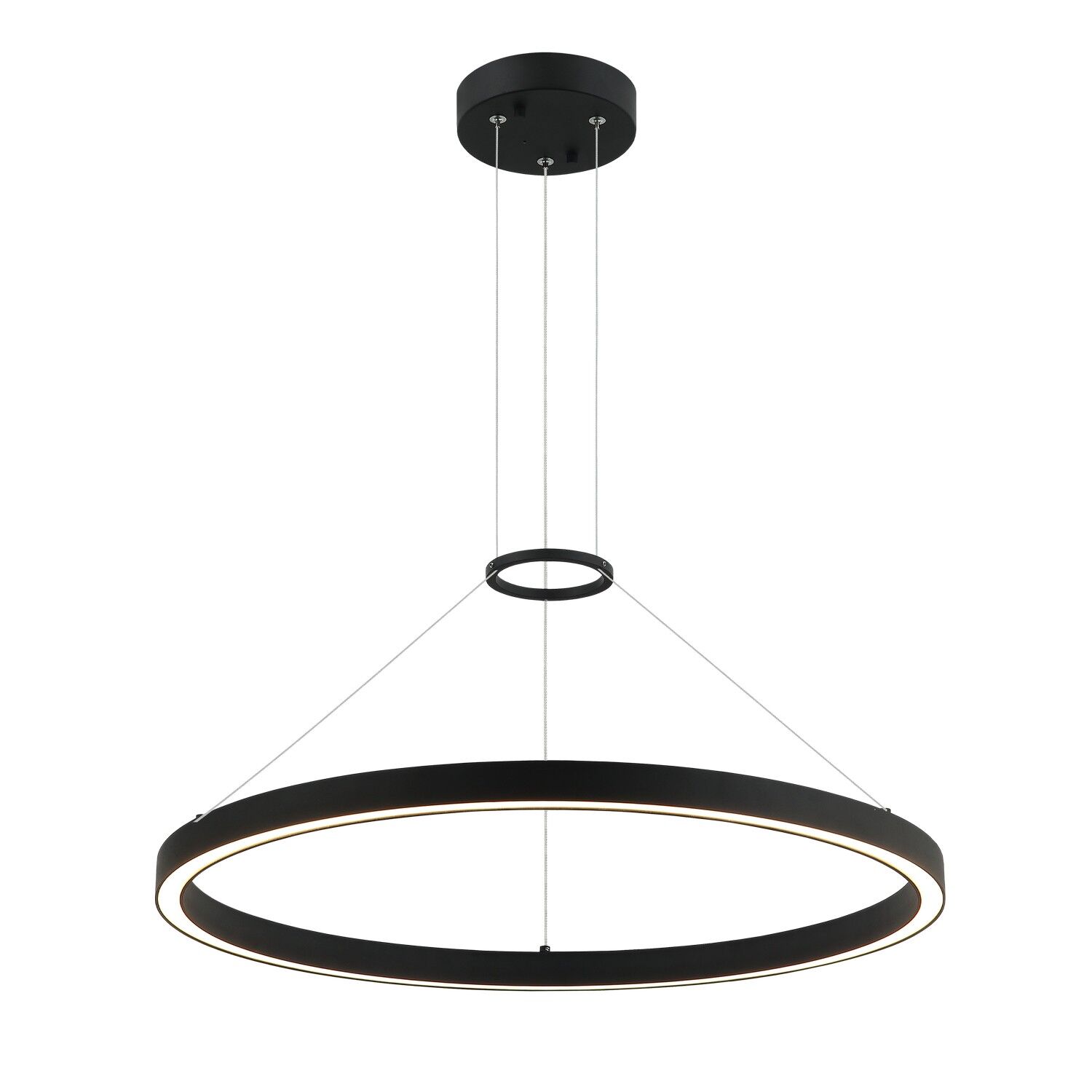 Matte Black LED Chandelier from the O'Hara Collection