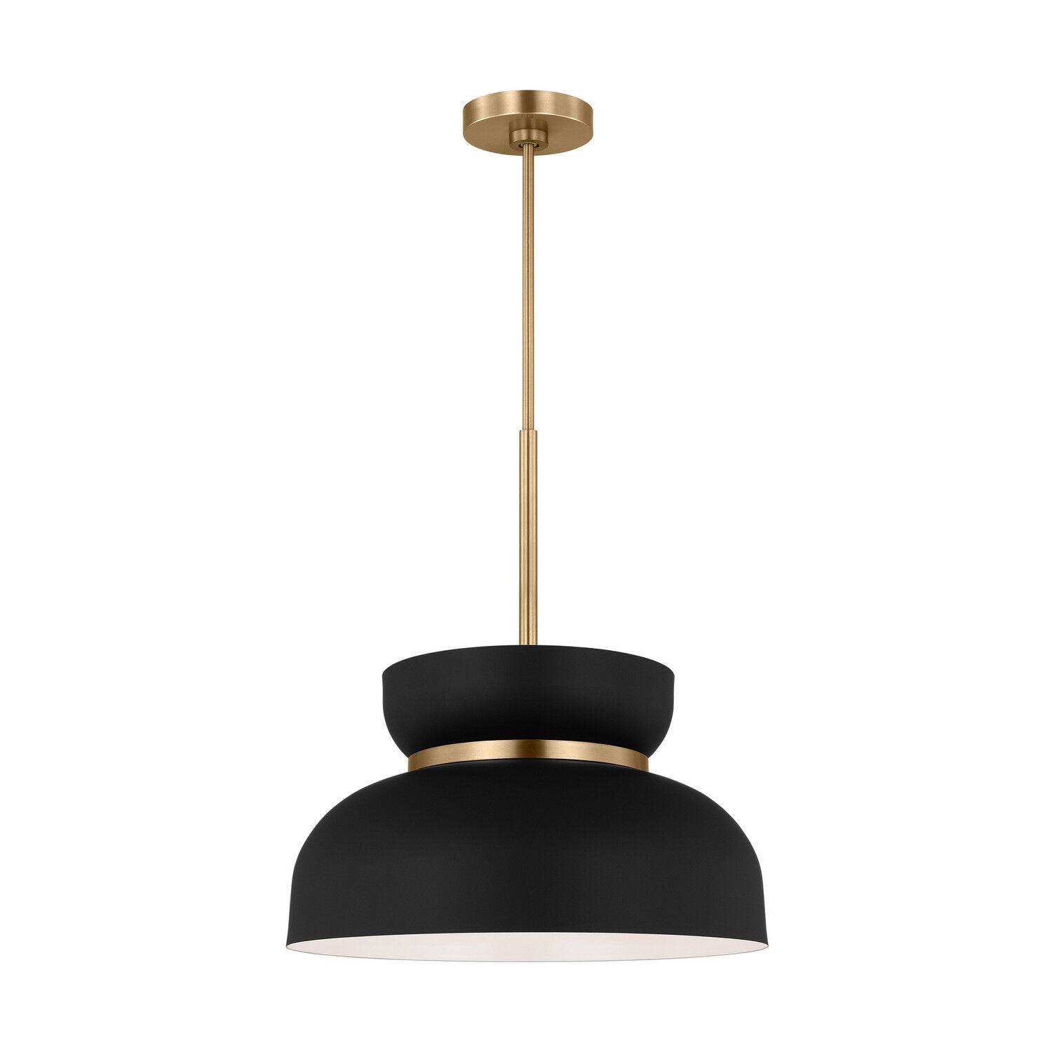 Midnight Black One Light Pendant from the Pemberton Collection