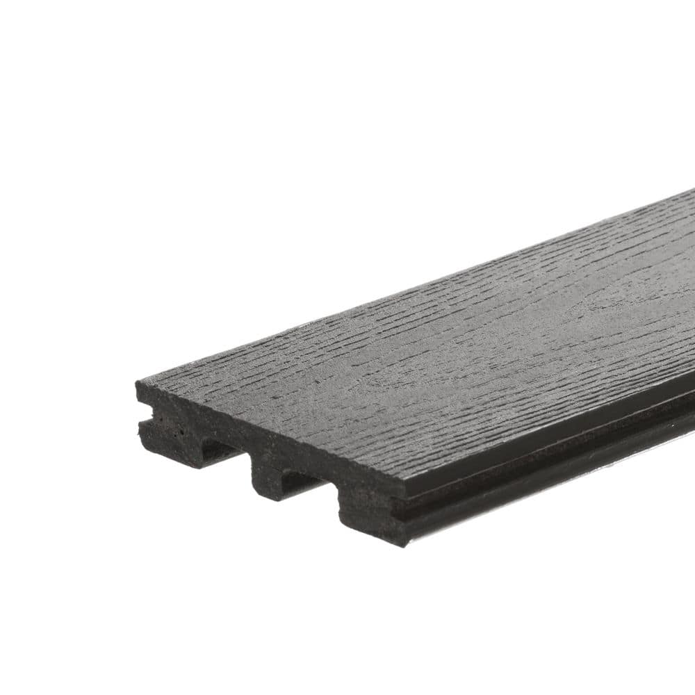 Optima Dekk LT 1 in. x 6 in. x 16 ft. River Stone Grooved Edge Composite Deck Board