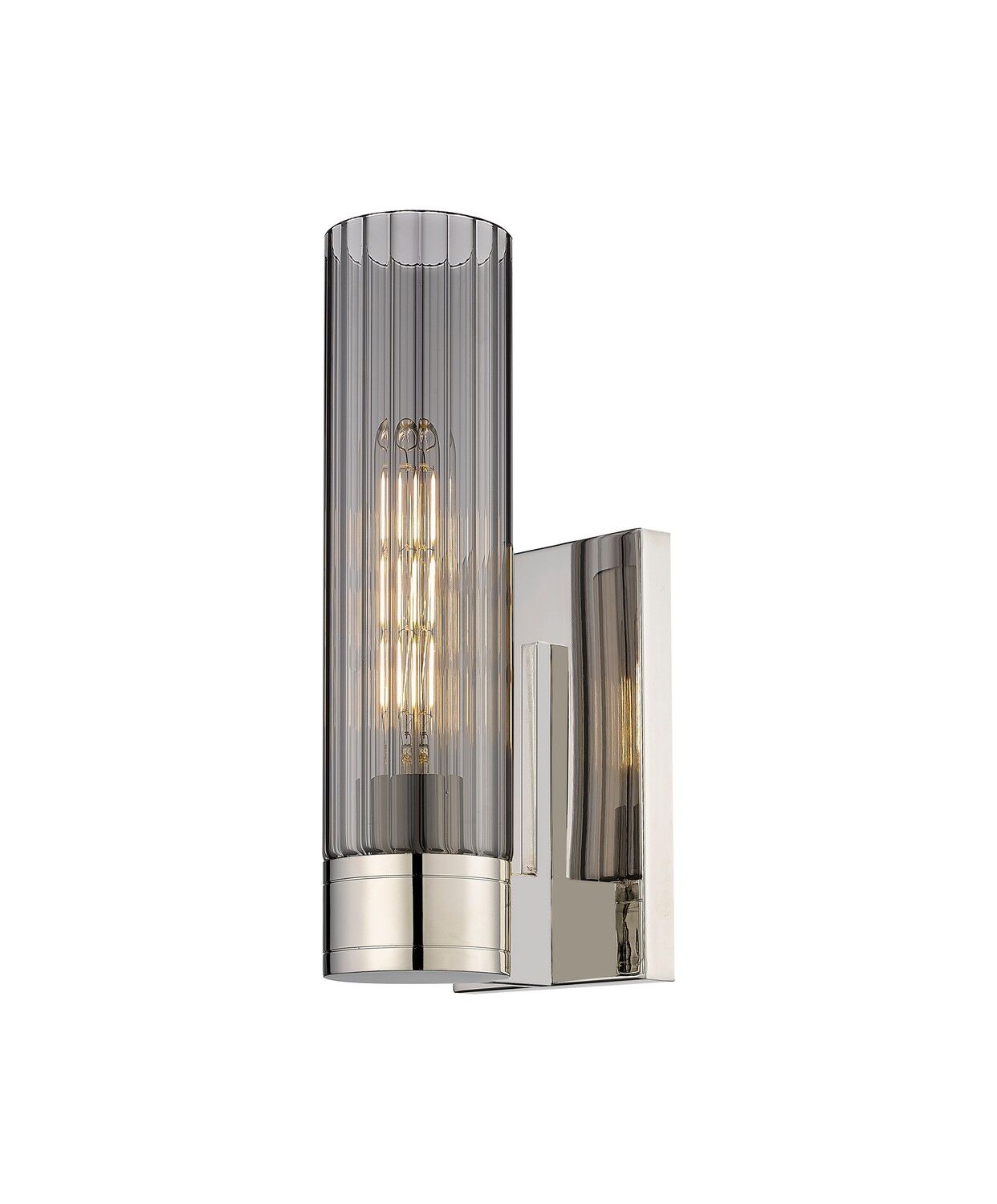 Polished Nickel LED Wall Sconce from the Downtown Urban Collection