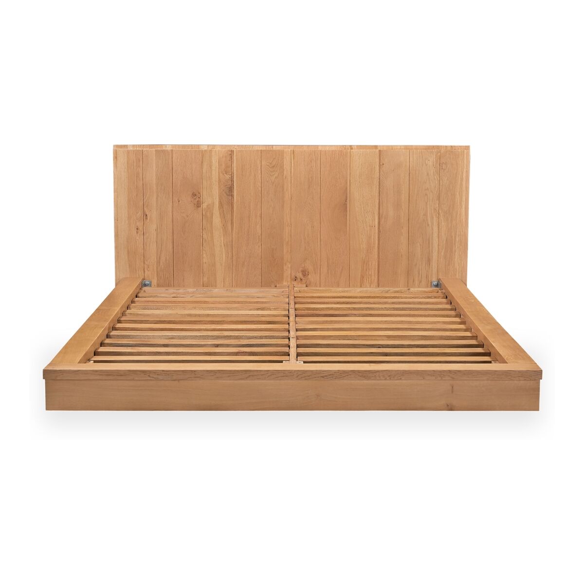 RP-1040-24 Plank Bed, Natural - Queen Size