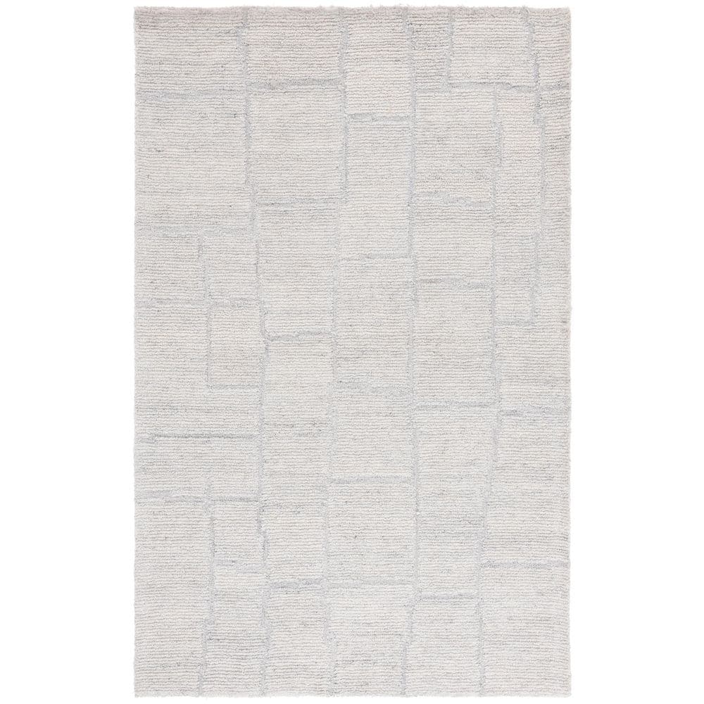 Renewal 3 ft. x 5 ft. Light Gray Solid Tabular Area Rug