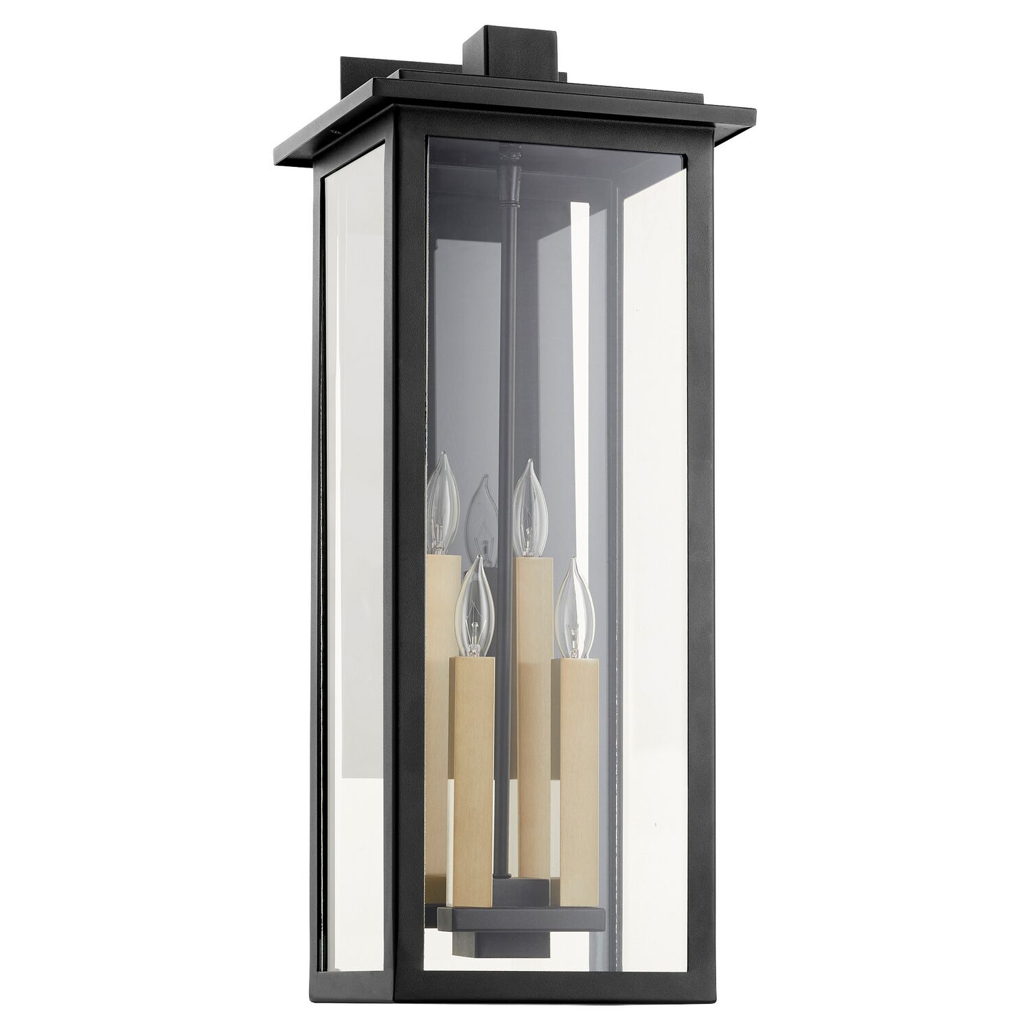 Textured Black Four Light Lantern from the Westerly Collection
