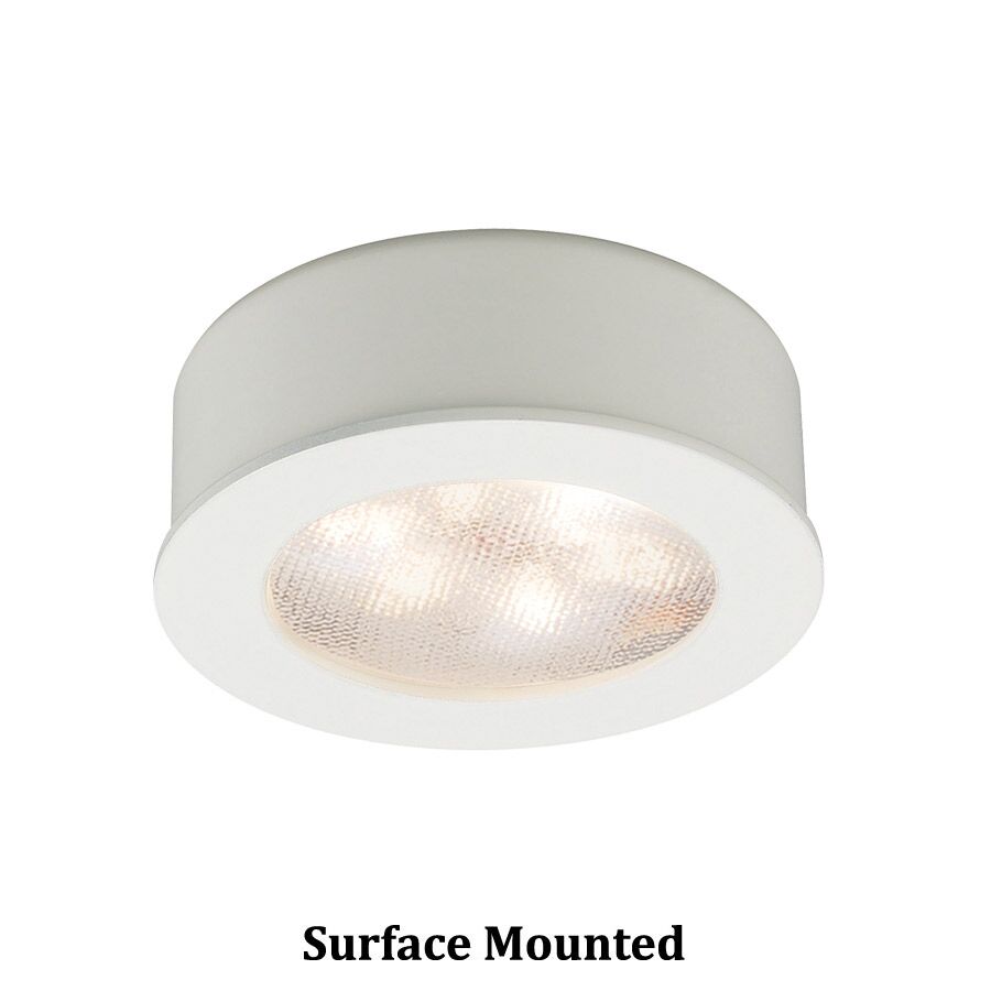 WAC Lighting Round LED 24V Button Light 1-Light in White
