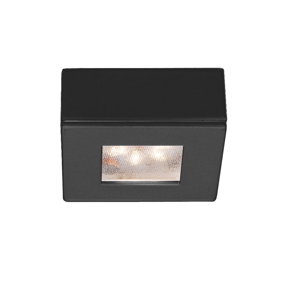 WAC Lighting Square LED 24V Button Light 1-Light in Black