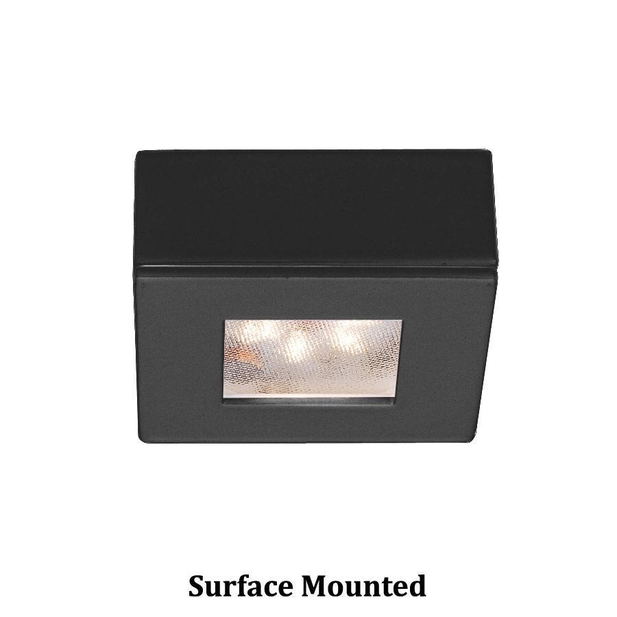 WAC Lighting Square LED 24V Button Light 1-Light in Black