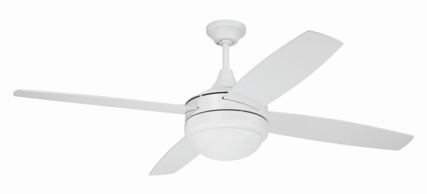 White 52"Ceiling Fan from the Phaze II 4- Blade Collection