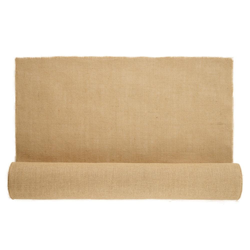 40 in. x 75 ft. Natural Burlap Fabric Roll 45 x 45 Density Jute Tree Wrap for Gardening Wedding Crafts