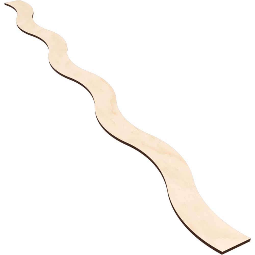 Brazos 47 in. H x 0.25 in. W Slatwall Panels in Birch 22-Pack